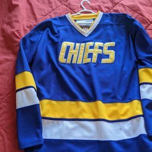 Men's New Never Worn Charlestown Chiefs Steve Hanson #17 Jersey (Size 52)